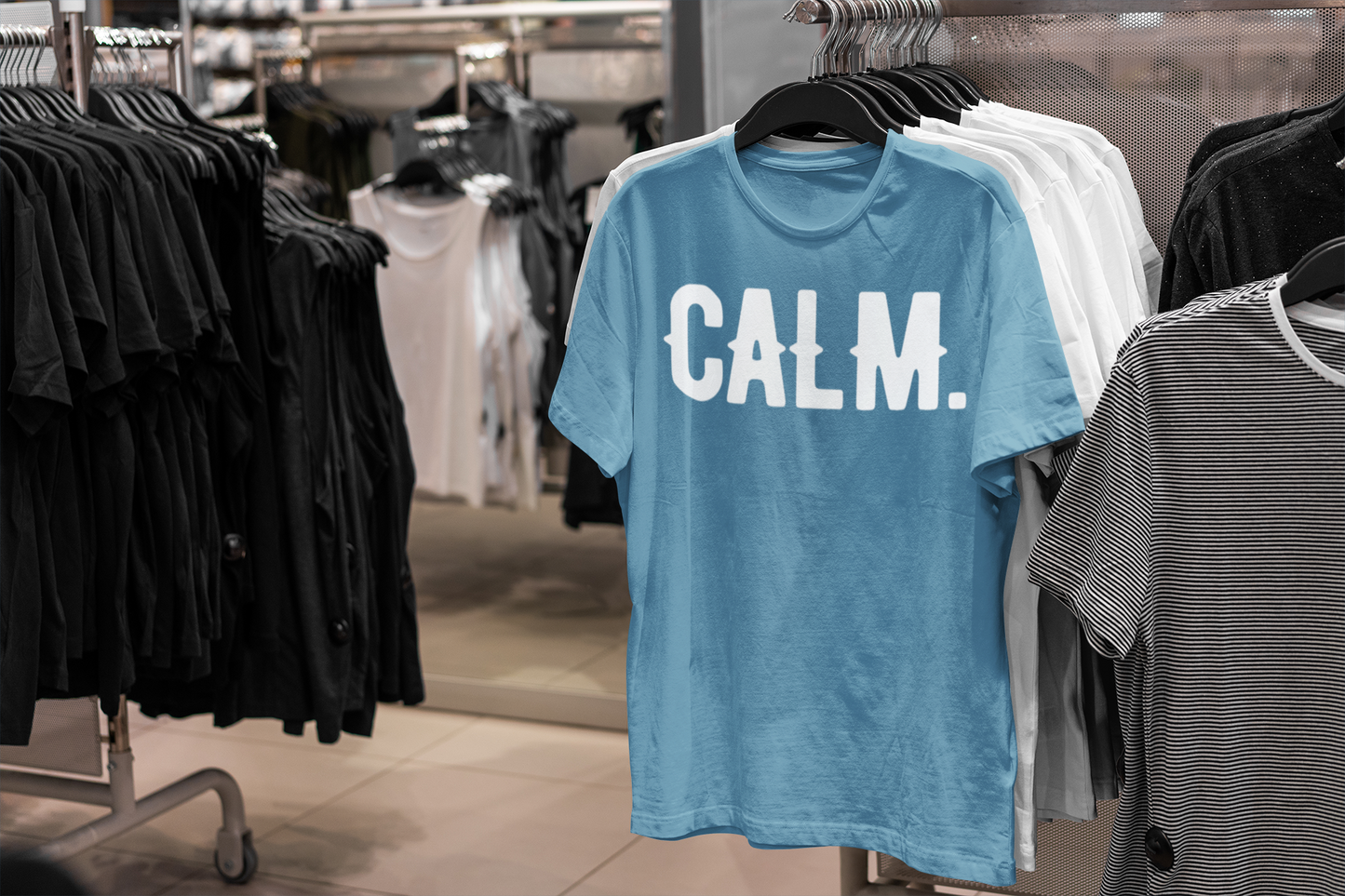 Teal/White t-shirt