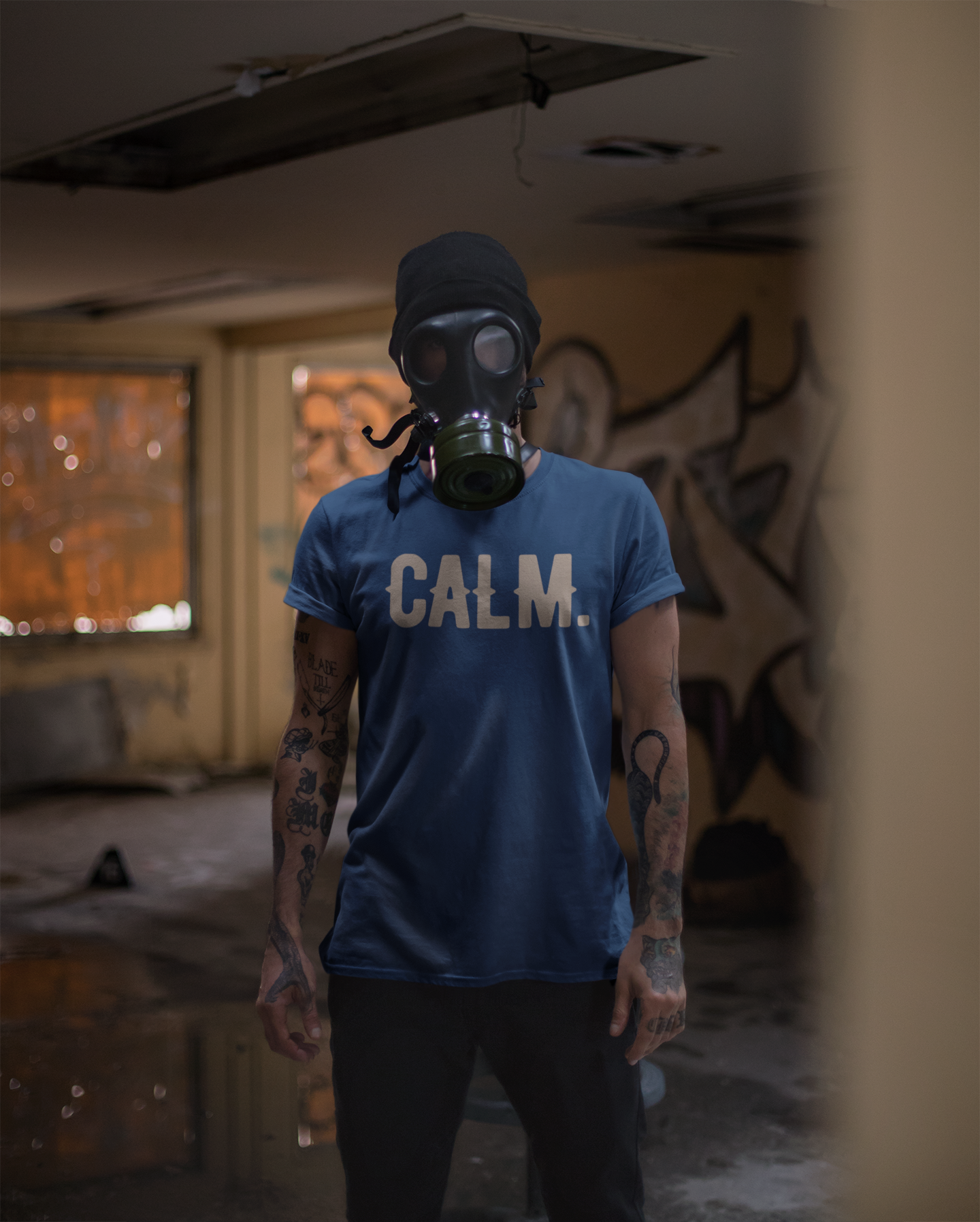 Blue/Khaki t-shirt