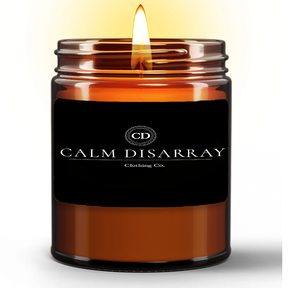 Natural Wax Candle in Amber Jar (9oz)