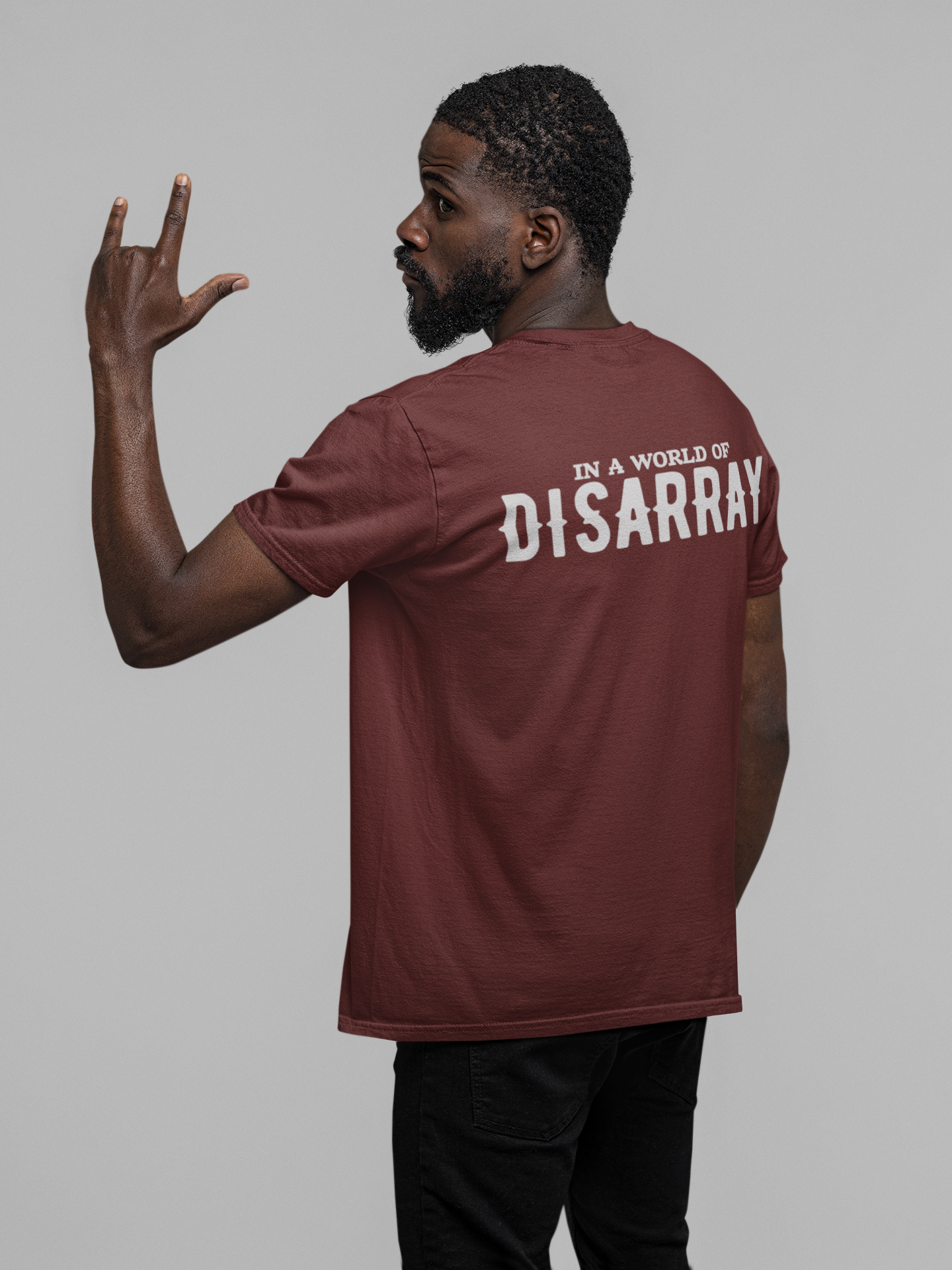 Burgundy/ White