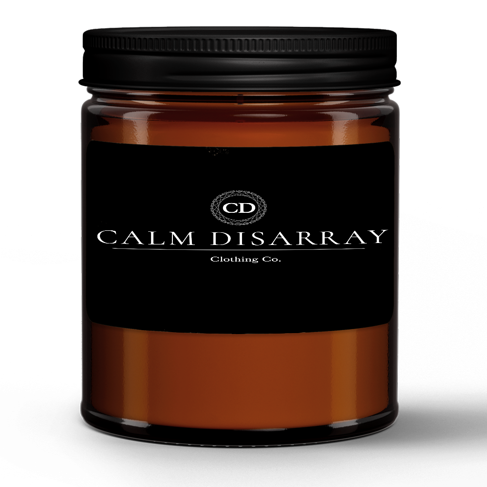 Natural Wax Candle in Amber Jar (9oz)