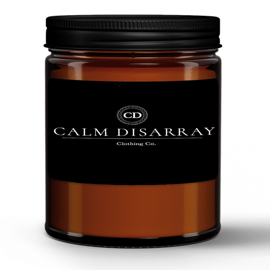 Natural Wax Candle in Amber Jar (9oz)