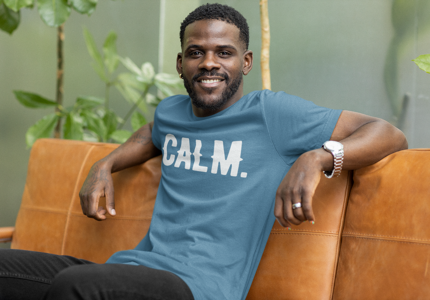 Teal/White t-shirt