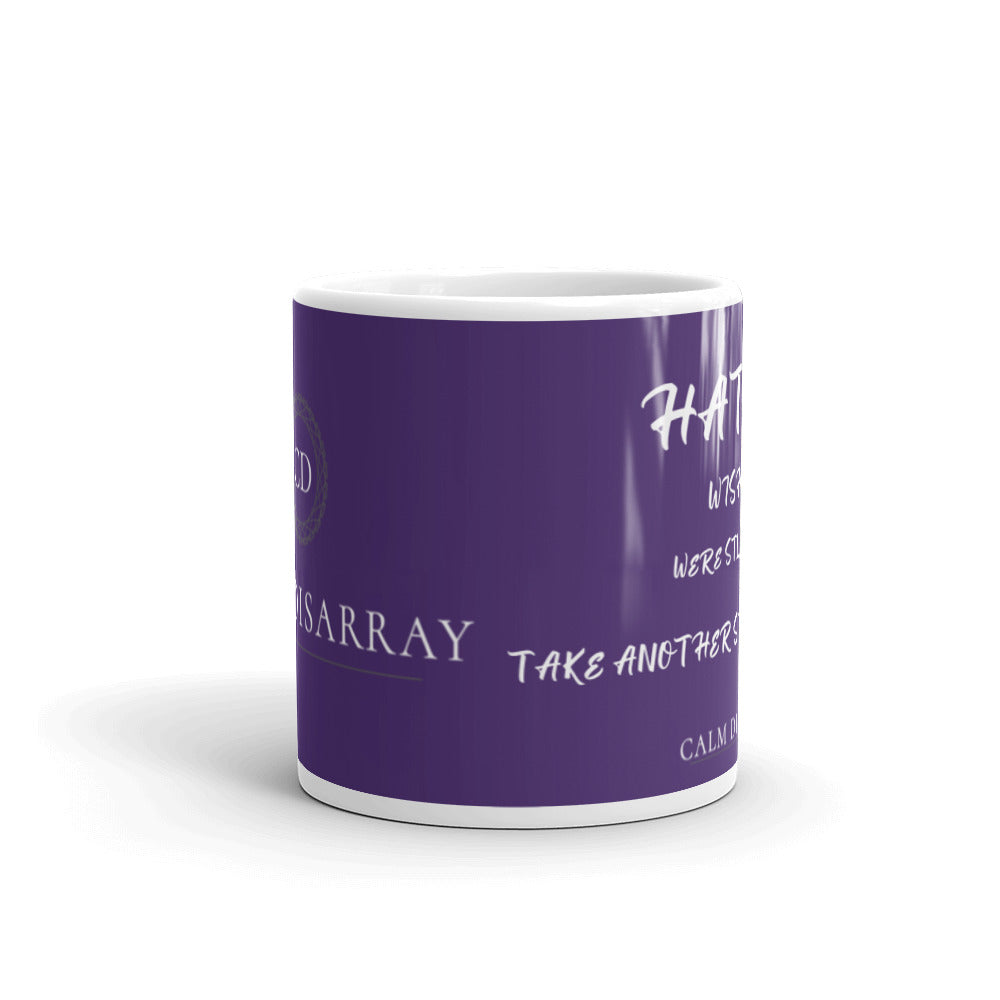 White glossy mug