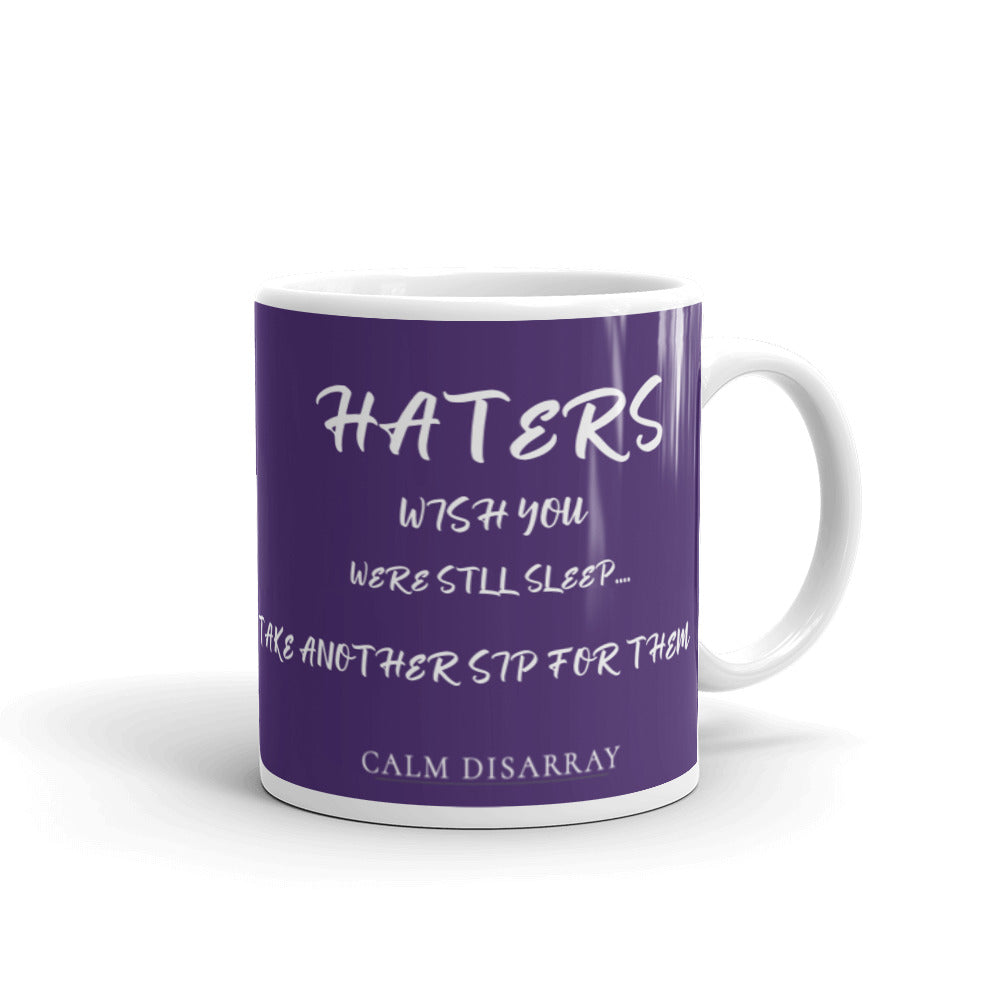 White glossy mug
